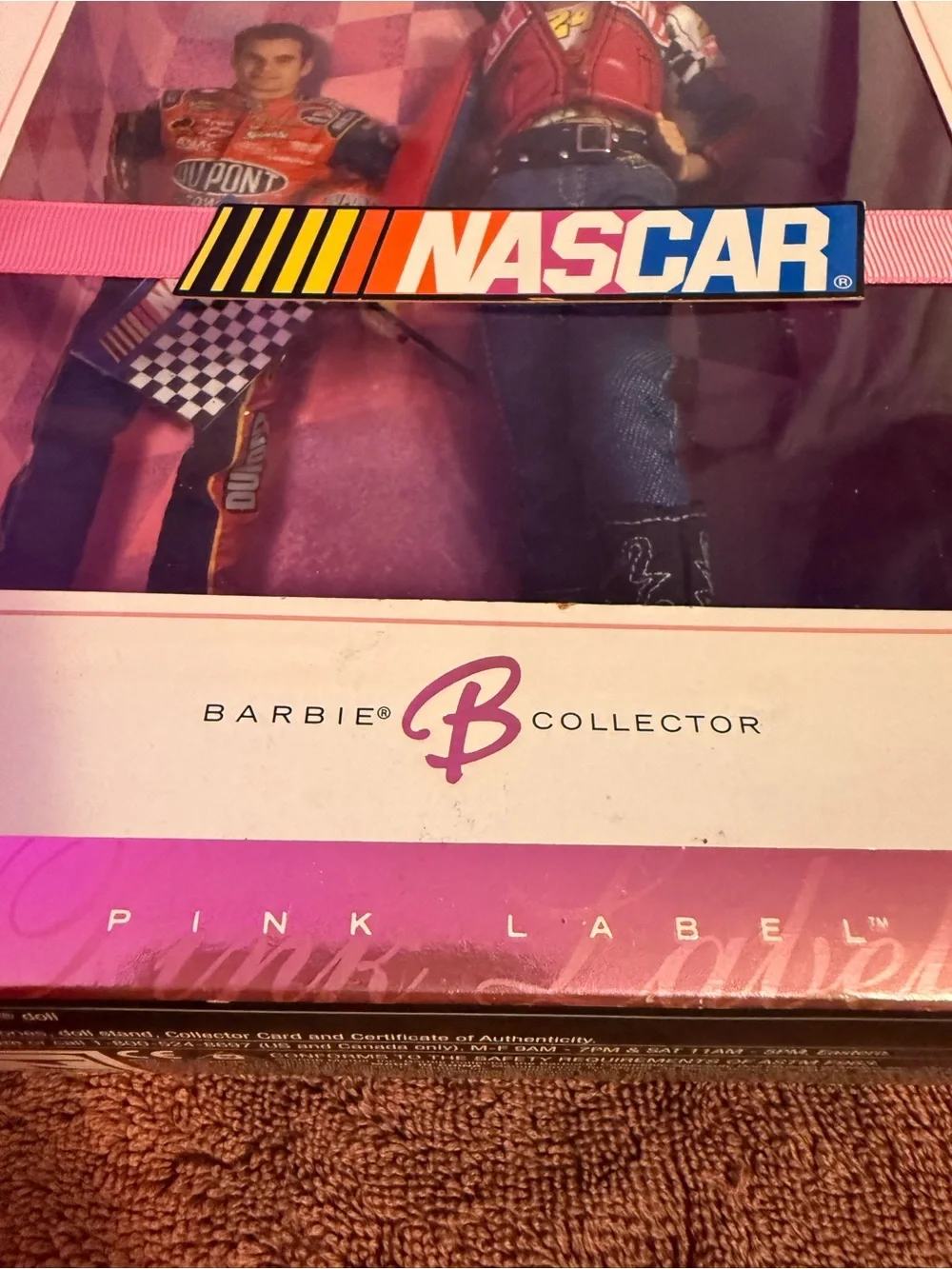 Barbie 2006 NASCAR Jeff Gordon Doll #24 Pink Label K7905 Collector Mattel NRFP